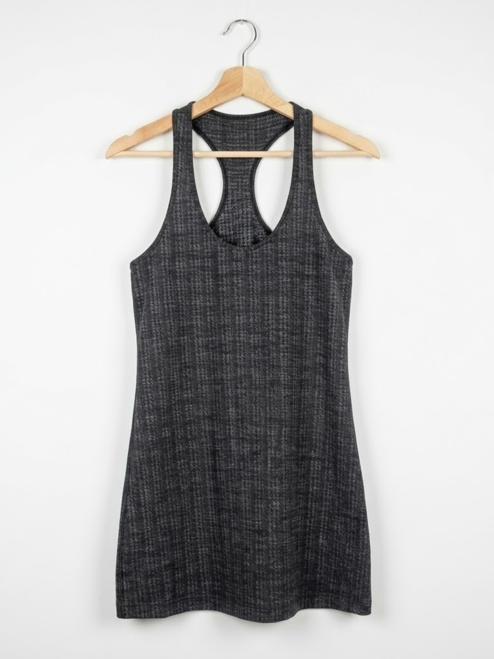 LULULEMON Size 6 Charcoal Gray Racerback Tank Athleisure Workout Gym